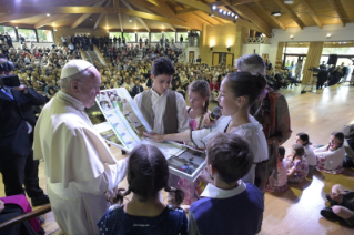 13-Visite pastorale à Nomadelfia (Grosseto) : Rencontre avec les membres de la Communauté fondée par par le p&#xe8;re Zeno Saltini