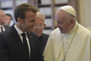 7-Audience of Pope Francis with French President Emmanuel Macron