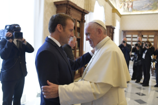 12-Audiencia del Papa Francisco al Presidente francés, Emmanuel Macron