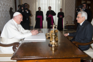 0-Audiencia del Papa Francisco al Presidente de la República Italiana, Sergio Mattarella