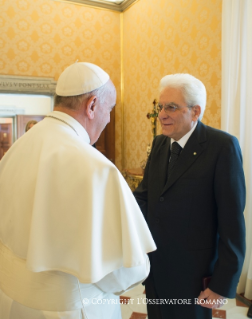 5-Audiencia del Papa Francisco al Presidente de la República Italiana, Sergio Mattarella