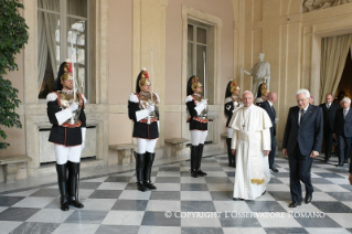 7-Visite au Président de la République italienne