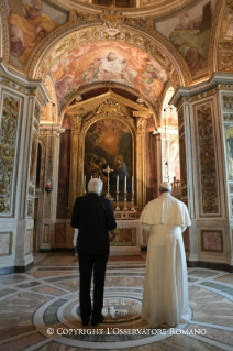 13-Visita oficial del Santo Padre al presidente de la República Italiana