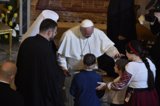 4-Visite du Saint-Père à la basilique Sainte-Sophie de Rome et rencontre avec la communauté grecque-catholique ukrainienne