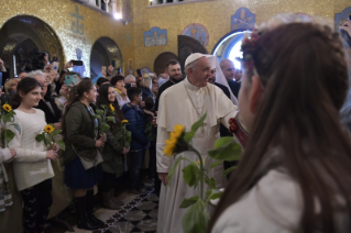 12-Visita del Santo Padre alla Basilica di Santa Sofia in Roma e incontro con la Comunità greco-cattolica Ucraina