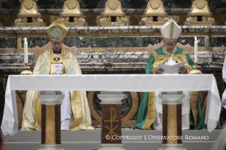 7-Celebração das Vésperas com o Arcebispo de Canterbury, em comemoração pelo 50º aniversário do encontro entre Paulo VI e o Arcebispo Michael Ramsey 
