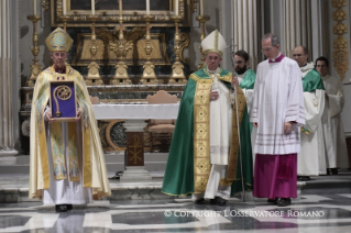 13-Vesperfeier mit dem Erzbischof von Canterbury zum Gedenken des 50. Jahrestags der Begegnung zwischen Papst Paul VI. und Erzbischof Michael Ramsey