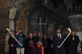 14-Way of the Cross at the Colosseum presided over by the Holy Father - Good Friday