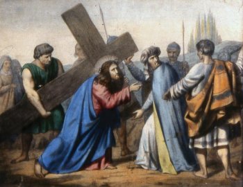 Quinta Estación: El Cirineo ayuda a Jesús a llevar la cruz - Vía Crucis 2013