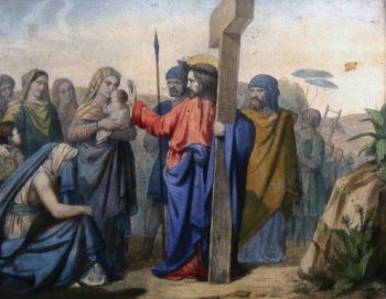 Stacja ósma: Jezus spotyka niewiasty Jerozolimskie płaczące nad Nim - Via Crucis 2013