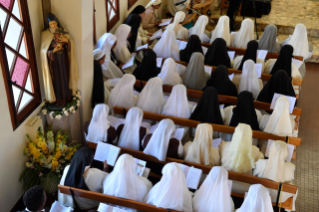4-Apostolic Journey to Madagascar: Midday Prayer in the Monastery of the Discalced Carmelites  