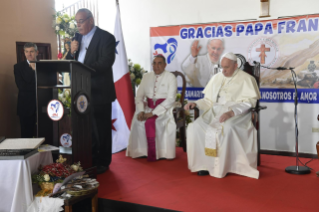 7-Viagem Apostólica ao Panamá: Visita à Casa-Família "Bom Samaritano"